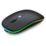 Wireless Bluetooth Mouse,Rechargeable LED Silent Slim Laptop Mouse