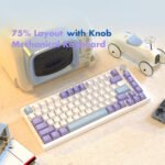75% Wired Gasket Mechanical Keyboard with Volume Knob - Image 2