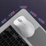 White Silent Dual Mode 2.4GHz Wireless Mouse - Image 2