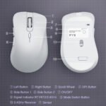 White Silent Dual Mode 2.4GHz Wireless Mouse - Image 4